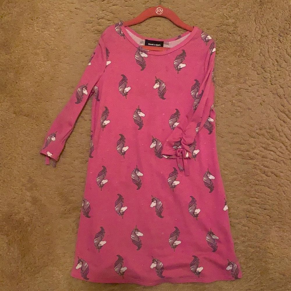 Moon and Stars Unicorn Dress size 6x